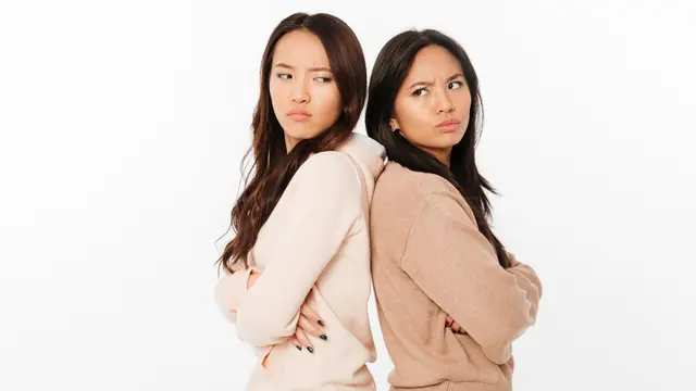 Ilustrasi bertengkar dengan teman