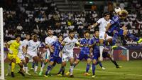 Duel Jepang melawan Irak dalam semifinal Piala Asia U-23 2024, Selasa (30/4/2024) dini hari WIB. Jepang menang 2-0 atas Irak untuk lolos ke final. (KARIM JAAFAR / AFP)