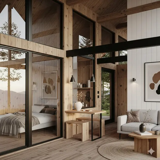 Rumah Kayu 4x6 Ala Pedesaan (Foto: Gemini AI)