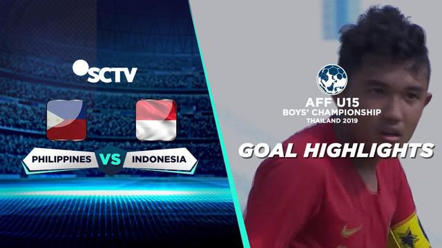 Berita video gol-gol yang tercipta saat Timnas Indonesia U-15 mengalahkan Filipina U-15 4-0 di Piala AFF U-15 2019, Jumat (2/8/2019).