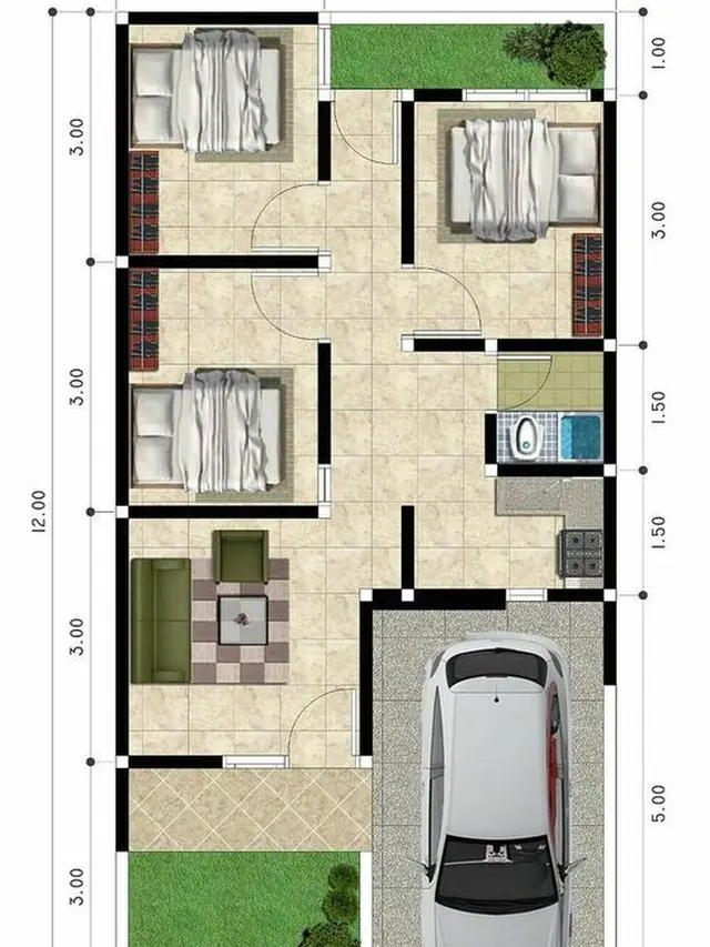 10 Desain Rumah Minimalis Modern 1 Lantai, Nyaman untuk Keluarga
