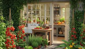 Kebun Sayur Dekat Dapur (Image by Gemini AI)