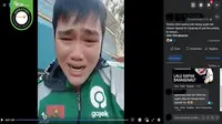 Gambar Tangkapan Layar Video yang Diklaim Tentara China Menyamar Jadi Pengemudi Ojek Online (sumber: Facebook).