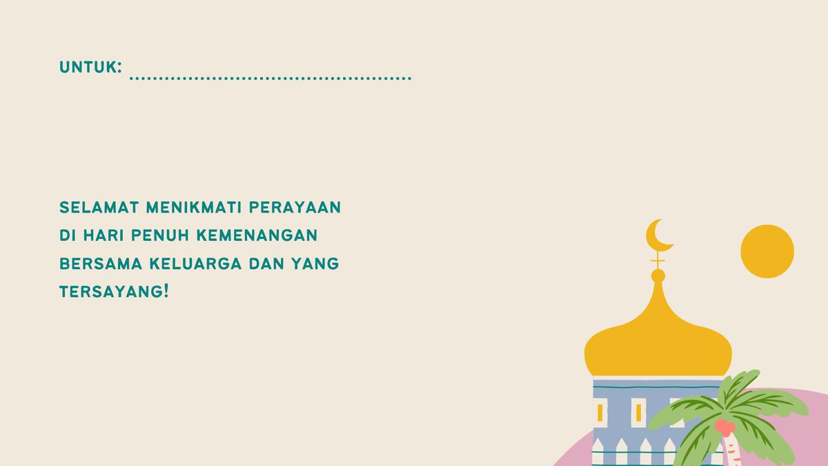 Idul Fitri 2025: Ini Contoh Ucapan Selamat Lebaran untuk Rekan Kerja dan Klien Bisnis