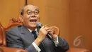 Ketua Komisi II DPR RI Rambe Kamarulzaman saat menjadi pembicara dalam Dialog Pilar Negara bertema "Pemilu Serentak di Seluruh Indonesia" di Komplek Parlemen Senayan, Jakarta, Senin (13/4/2015). (Liutan6.com/Helmi Afandi)