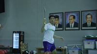 Pebulutangkis dari sektor ganda putra Indonesia, Yeremia Erich Yoche Yacob Rambitan, dalam persiapan sebelum tampil di bulutangkis SEA Games 2021. (Dok. PBSI)