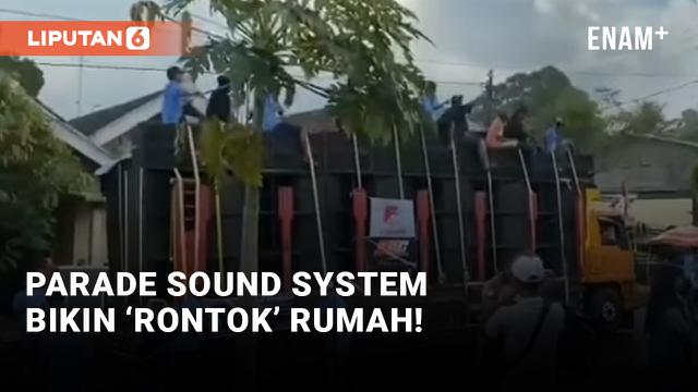 Edan! Parade Sound System di Jember Bikin Rusak Rumah Warga