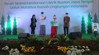 Inisiatif Grab Sediakan 6 Ribu Kendaraan Listrik di Semarang Didukung Gubernur Jateng  (Liputan6.com/Luthfie)
