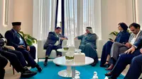 Menteri Koordinator Bidang Perekonomian Airlangga Hartarto bertemu dengan CEO Masdar, Mohamed Jameel Al Ramahi pada Selasa (11/02), sebagai bagian dari rangkaian kegiatan Menko Airlangga menghadiri acara tahunan World Government Summit (WGS) di Dubai, Persatuan Emirat Arab (PEA). (Dok. Kemenko Perekonomian)