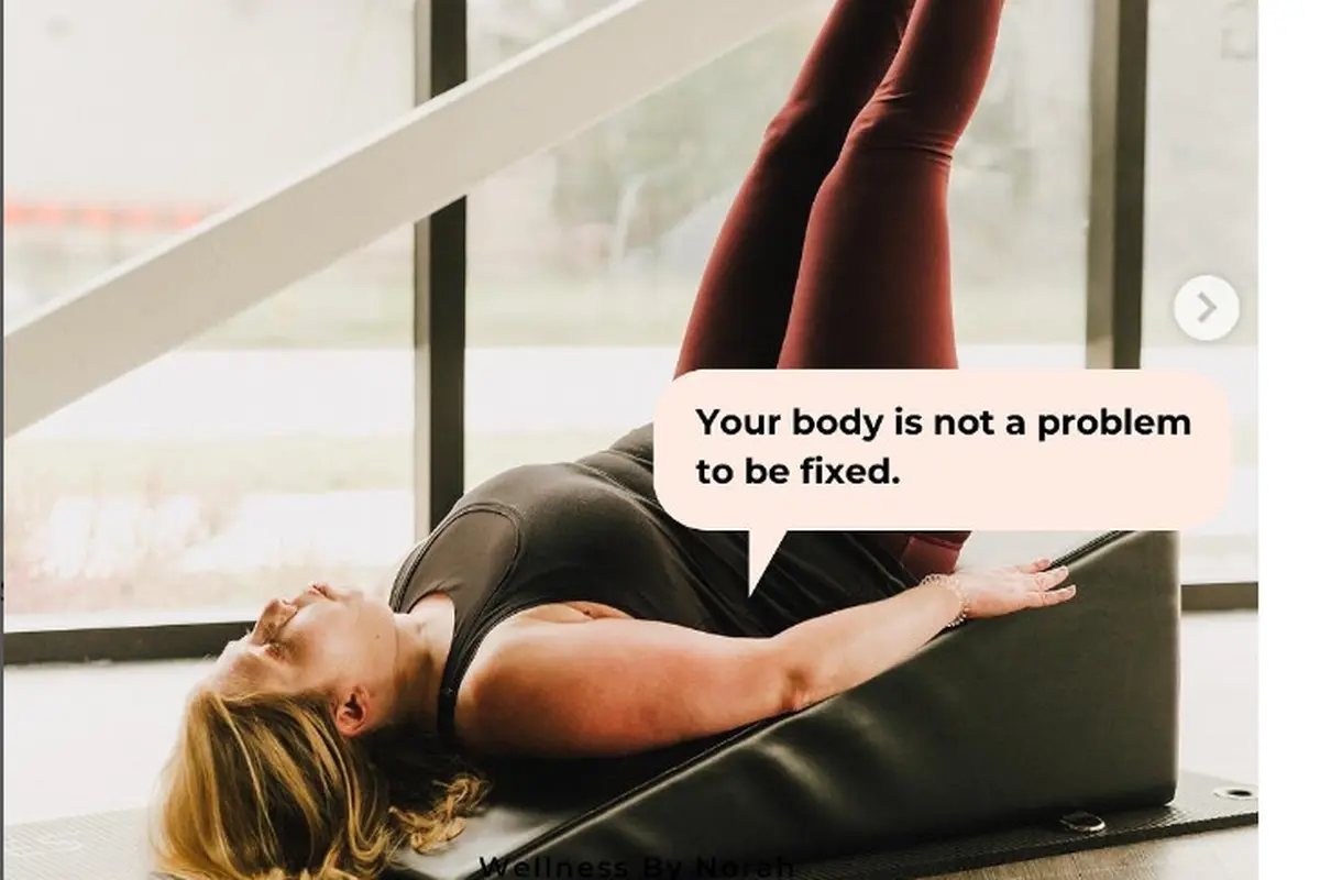 Pelatih Pilates disabilitas, Norah Myers. Foto: instagram @wellness_by_norah's