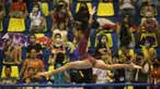 Aksi pesenam Indonesia, Ameera Rahmajanni Hariadi saat bertanding pada nomor tunggal putri semua alat (all round) Senam Artistik SEA Games 2021 Vietnam di Quan Ngua Sports Palace, Hanoi, Vietnam, Sabtu (14/5/2022). (Bola.com/Ikhwan Yanuar)