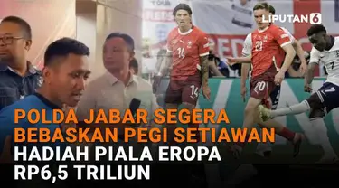 Mulai dari Polda Jabar segera bebaskan Pegi Setiawan hingga hadiah Piala Eropa Rp6,5 triliun, berikut sejumlah berita menarik News Flash Liputan6.com.