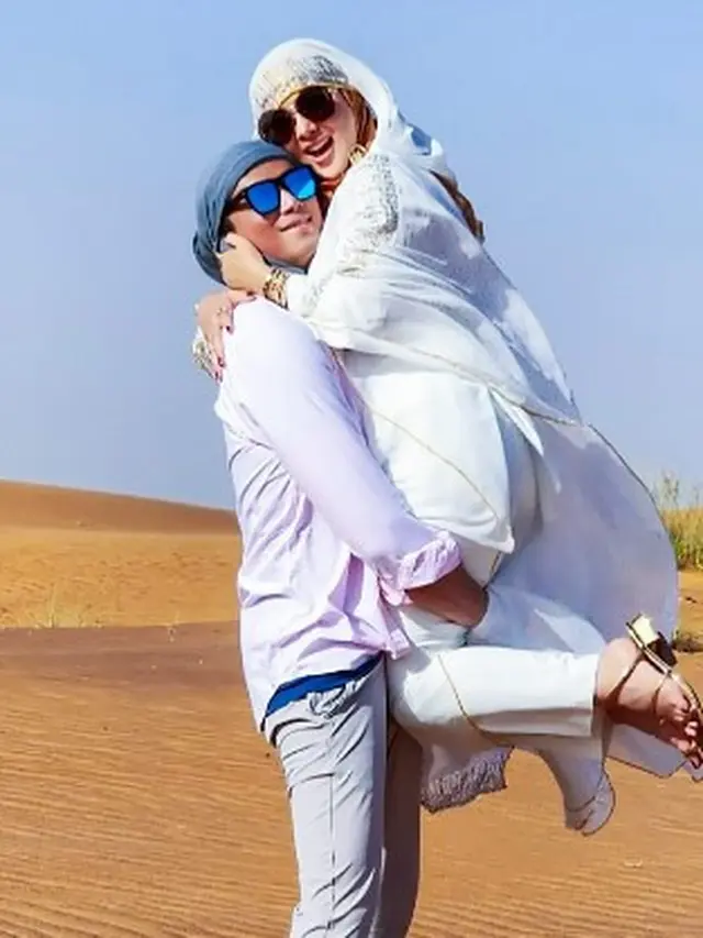 Syahrini dan Reino Barack di Dubai (Instagram/princessyahrini)