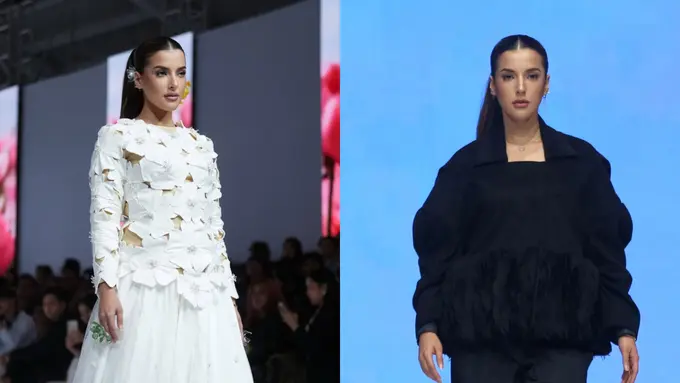 Tasya Farasya Gebrak Panggung JFW 2026 Berbalut Busana Hitam Putih, Disebut Gigi Hadid Indonesia