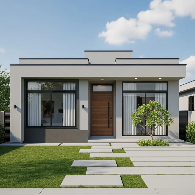 Model Rumah 1 Lantai Tipe 45 Tapi Tetap Nyaman untuk 5 Orang/Gemini AI