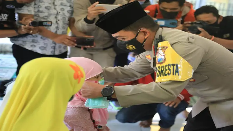 Polresta Keliling Ponpes di Kota Malang untuk Gerakan Santri Bermasker