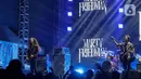 Marty tampil membawakan beberapa lagu seperti: Stigmata Addiction, Tornado of Souls. (Liputan6.com/Herman Zakharia)