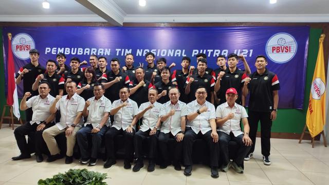 PBVSI menggelar acara pembubaran Timnas Voli Putra Indonesia U-21