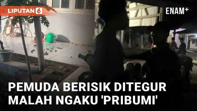 Jagat maya kembali dihebohkan tingkah sok jagoan pemuda. Insiden terekam oleh tuan rumah yang menegur sekelompok pemuda yang nongkrong pada dini hari di depan rumahnya di Cileungsi, Kabupaten Bogor. Seorang pemuda menyebut diri sebagai 'pribumi' saat...