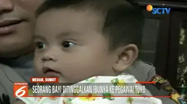 Yuni, sang karyawan toko langsung membawa bayi malang tersebut ke Mapolsek Pecut Seituan.