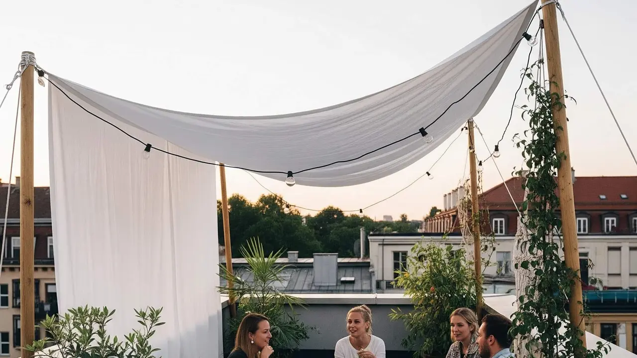 Desain Teras Rooftop Kecil Sebagai Spot Nongkrong