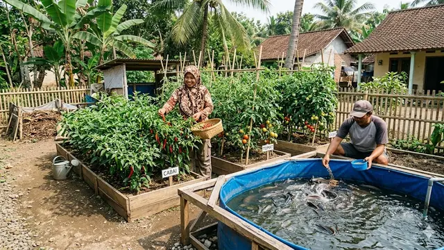 Contoh Integrated Farming Sederhana untuk Pemula di Desa