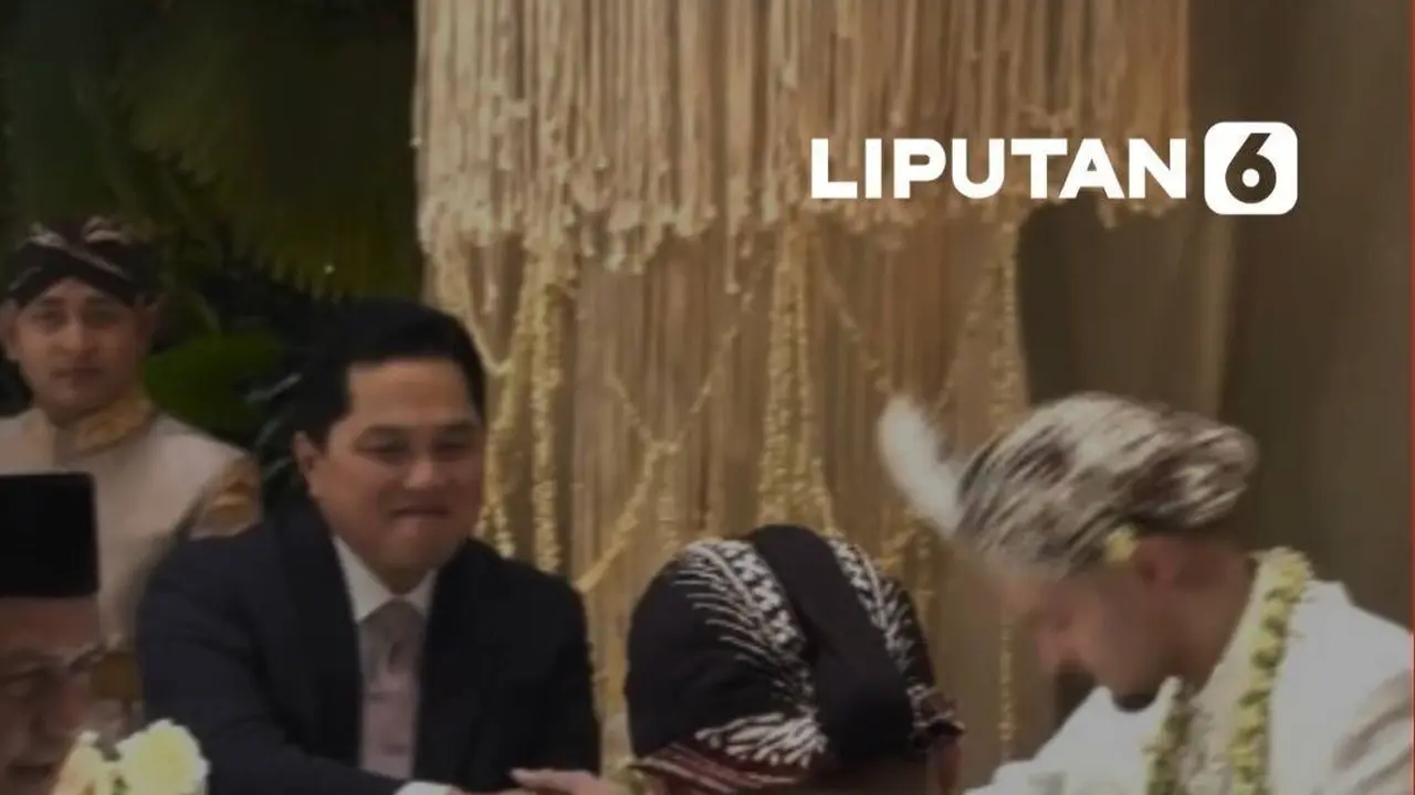 Haru Erick Tohir Jadi Saksi Nikah Justin Hubner dan Jennifer Coppen