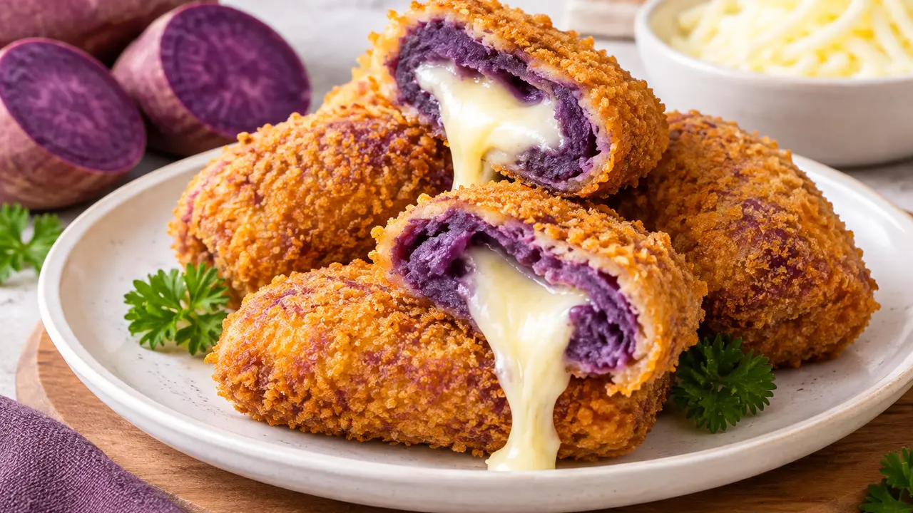 Resep Risol Ubi Ungu Keju Lumer