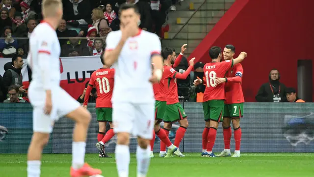 Ronaldo Cetak Gol, Portugal Kokoh di Puncak Klasemen