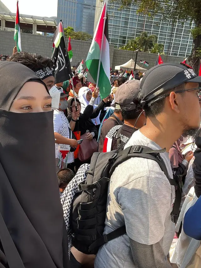 Zaskia Adya Mecca bela Palestina (Instagram/zaskiaadyamecca)