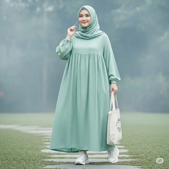 Gamis Lengan Balon Tosca