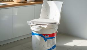 Ilustrasi Ember Bekas. (Foto: AI)