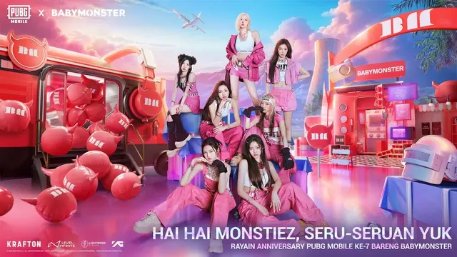 PUBG Mobile berkolaborasi dengan Babymonster rayakan ulang tahun game yang ke-7 (Foto: PUBG Mobile)