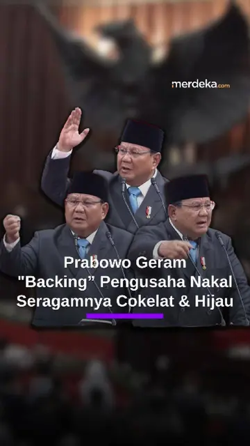 Prabowo Blak-blakan Aparat Seragam Cokelat & Hijau Jadi "Backing" Pengusaha Nakal