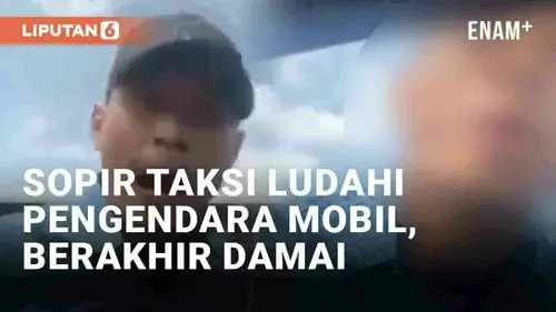 VIDEO: Viral Sopir Taksi Cekcok Hingga Ludahi Pengendara Mobil, Berakhir Damai
