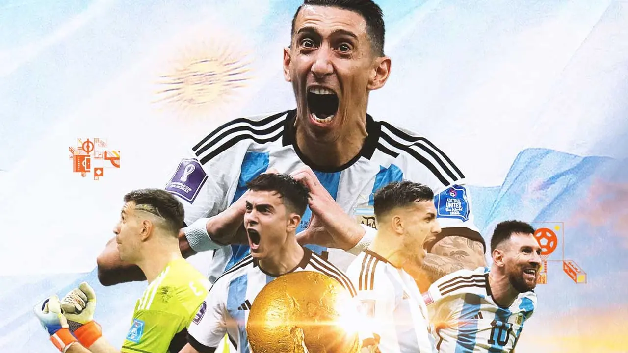 Piala Dunia - Timnas Argentina Selebrasi Juara