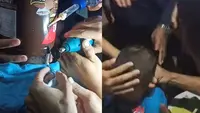 Viral Kepala Balita Tersangkut di Kaleng Wafer, Damkar Tasikmalaya Bantu Melepaskan (Tangkapan Layar Instagram/damkar_kota_tasikmalaya113)