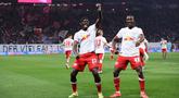 RB Leipzig memetik kemenangan besar dalam laga lanjutan Liga Jerman 2025/2026 saat menjamu TSG 1899 Hoffenheim pada Jumat (20/03/2026) waktu setempat. (AFP/Ronny Hartmann)