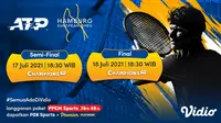 Jadwal dan Link Live Streaming ATP 500 Hamburg European Open di Vidio, 17-18 Juli 2021. (Sumber : dok. vidio.com)