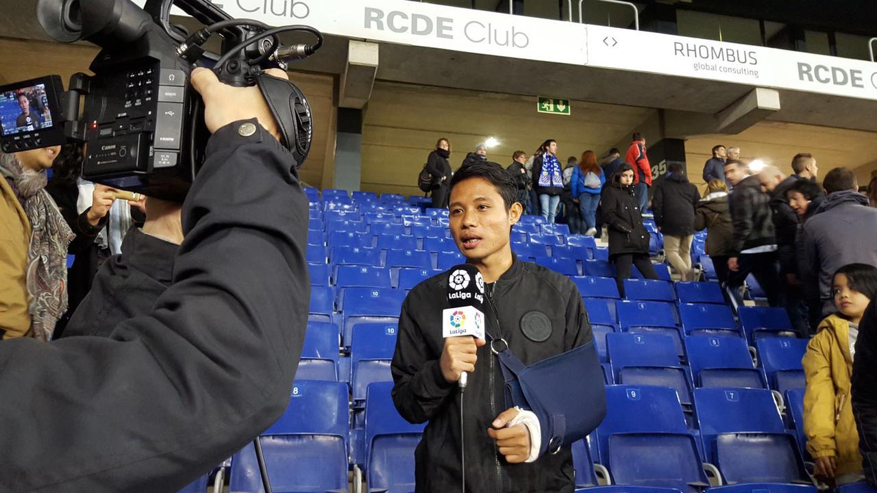 Evan Dimas Bersama Espanyol B