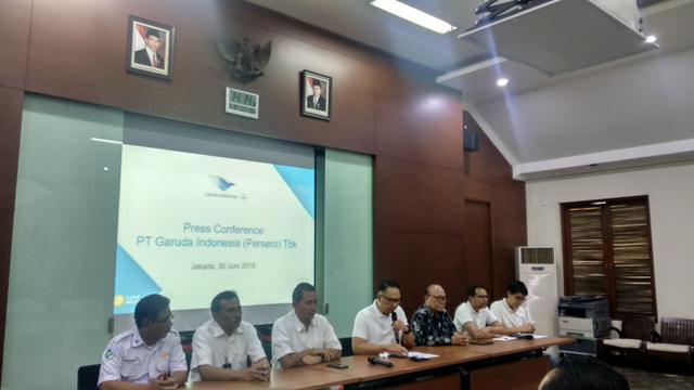 Konpers Garuda terkait laporan keuangan.