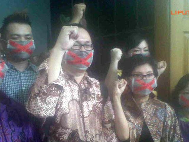 Sidang Perdana Benhan Gelar Aksi Tutup Mulut News Liputan6 Com