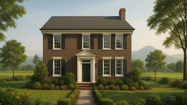 Model Rumah Amerika Klasik di Desa