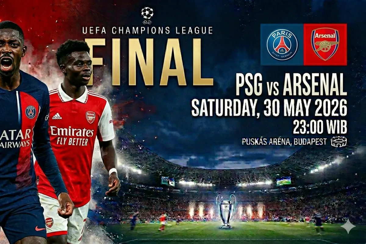 PSG vs Arsenal, Final Liga Champions 2025/2026