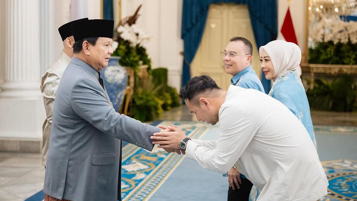 Raffi Ahmad Lebaran di Istana Negara Bersama Presiden Prabowo, Baju Nagita Slavina Jadi Omongan
