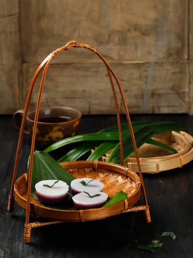 resep kue talam ubi ungu