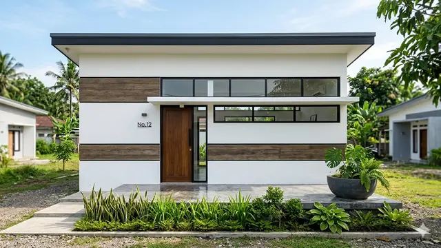 Inspirasi Model Rumah Minimalis 5x7 Meter Atap Datar Ala Rumah Modern.