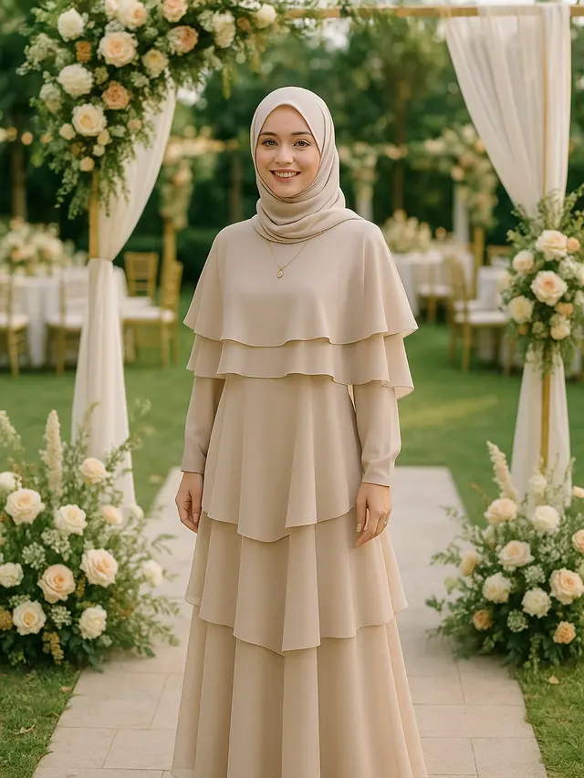 Rekomendasi Gamis Kondangan Outdoor