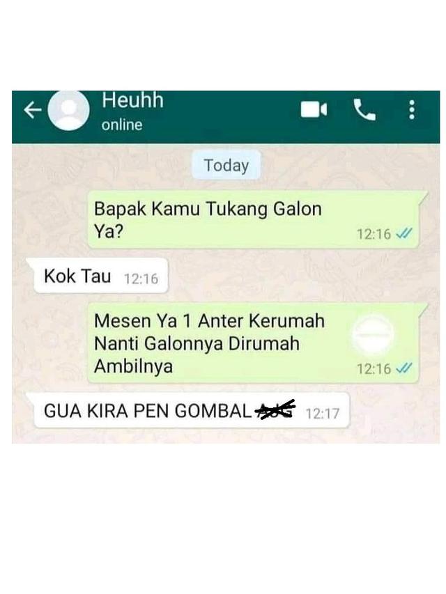 6 Chat Gagal Gombal Ini Kocak Banget, Balasan Penuh Plot Twist