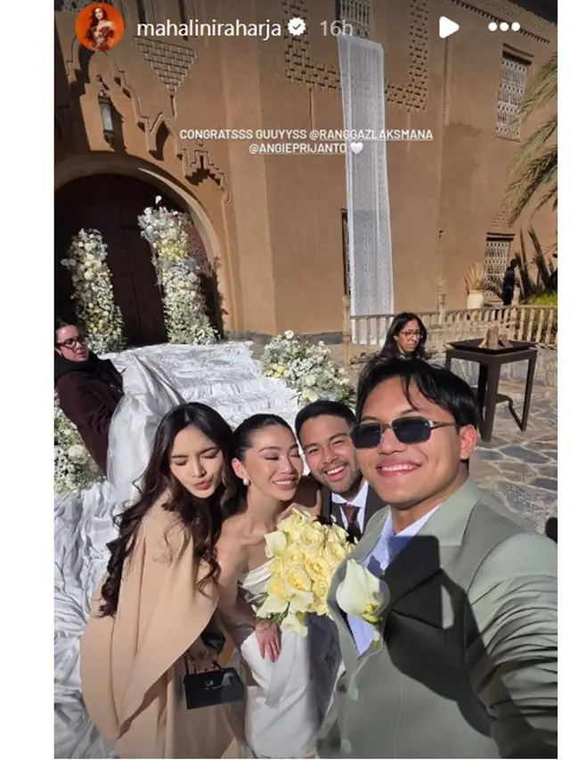 9 Potret Artis Jadi Bridesmaid & Groomsmen Pernikahan Ranggaz Laksmana di Maroko